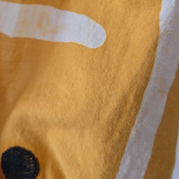 Busayo Shola Smocked Puff Sleeve Midi Dress in Mustard NWOT - Picture 5 of 7